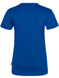 Rundhals Damen T-Shirt Blau